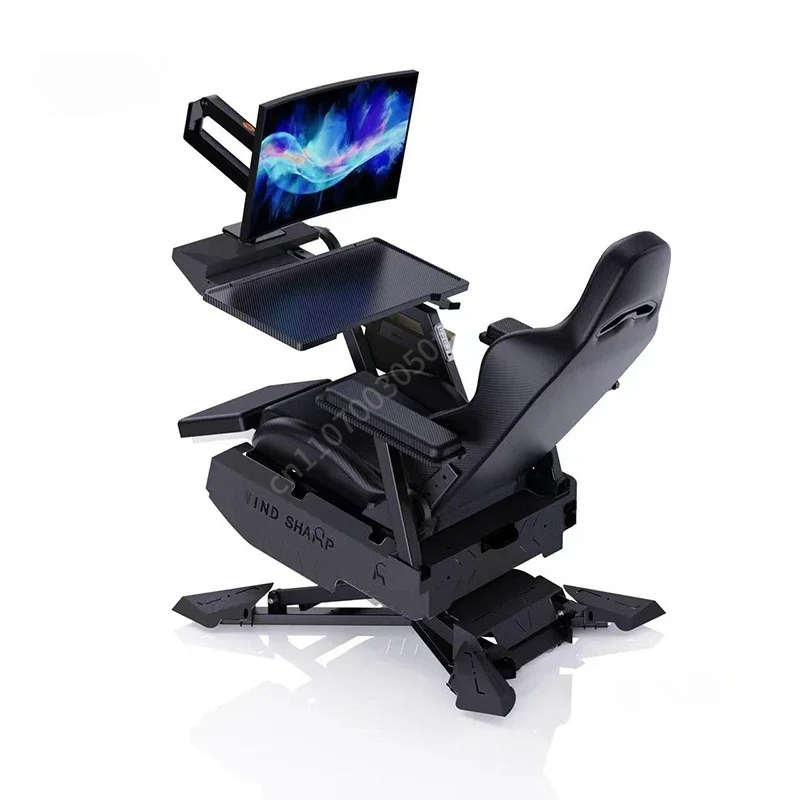 Standing Desk - Estação de Jogos Reclinável, Cadeira Ergonômica