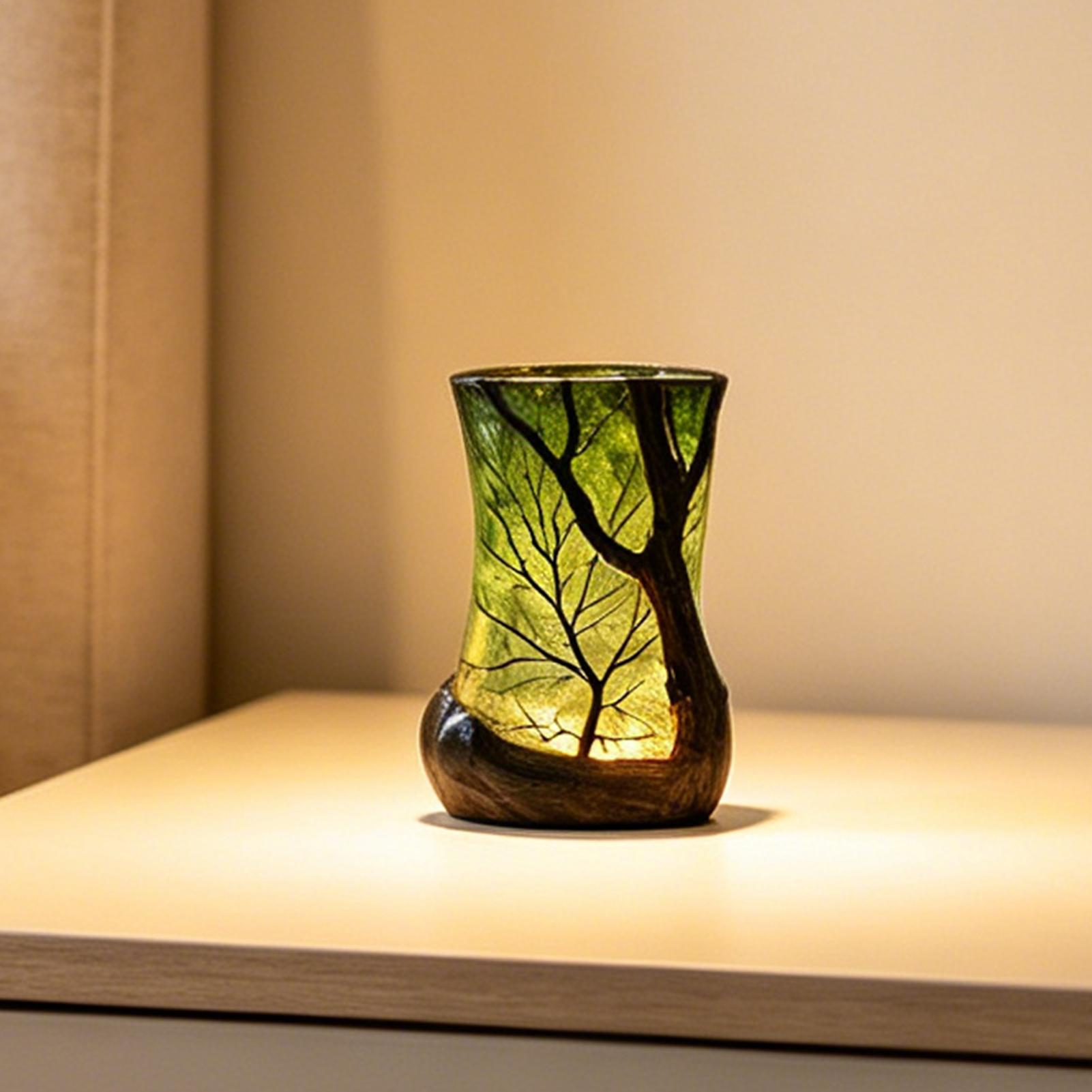 Bookshelf - Luminária de Mesa Decorativa Floresta Noturna: