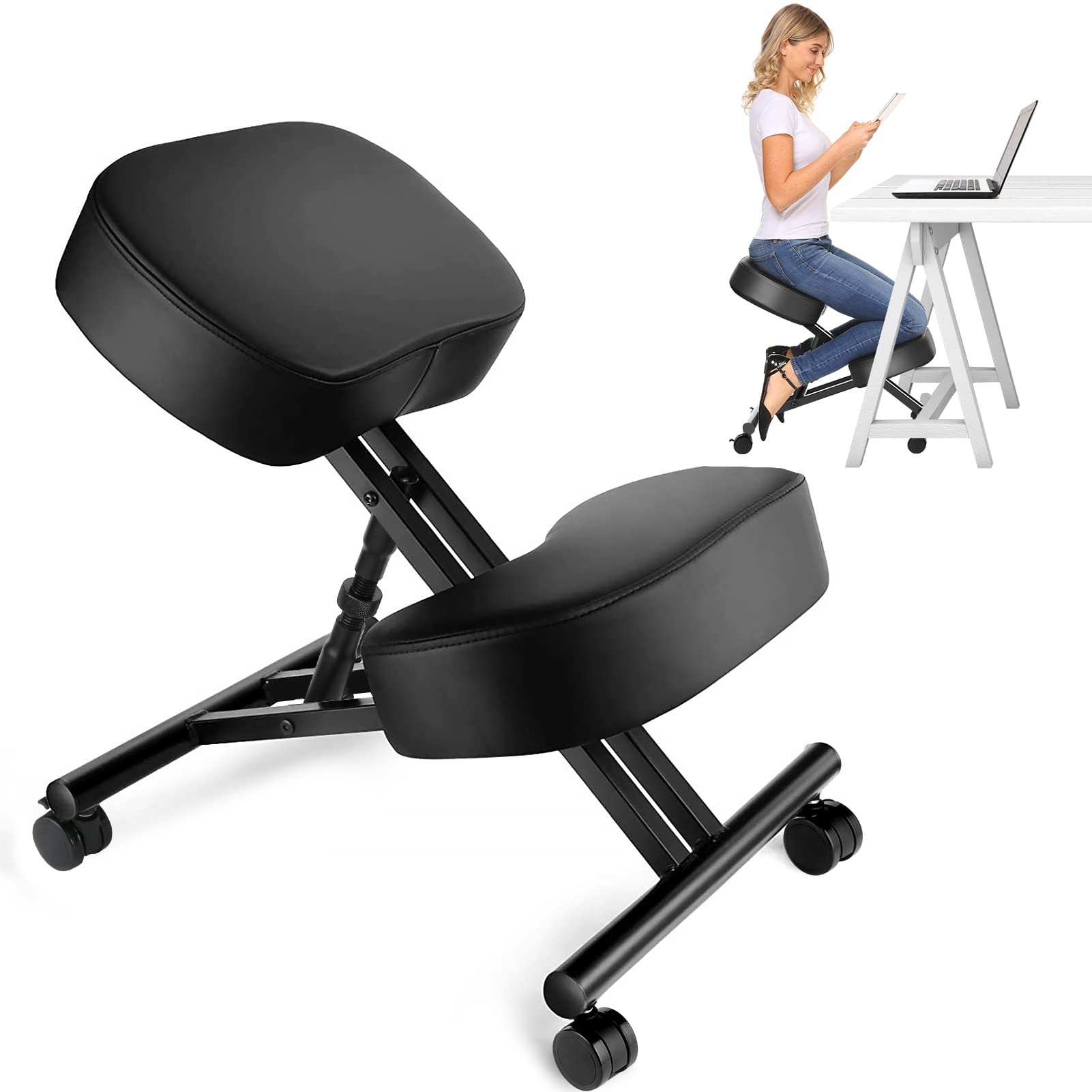 Office Chair - Cadeira Ergonômica para Escritório, Banqueta Ajustável