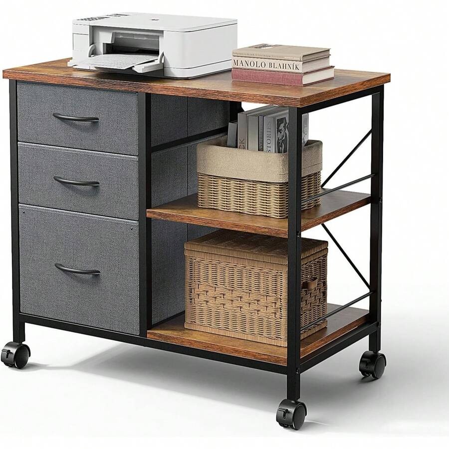 Printer Stand - Armário de arquivo móvel de 3