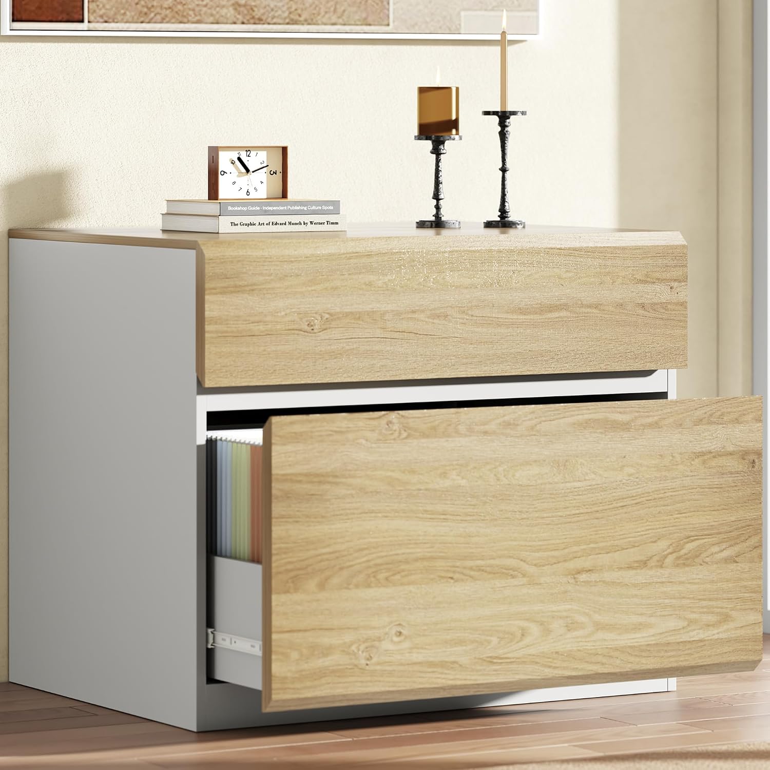 Printer Stand - Armário Arquivador Lateral com 2 Gavetas