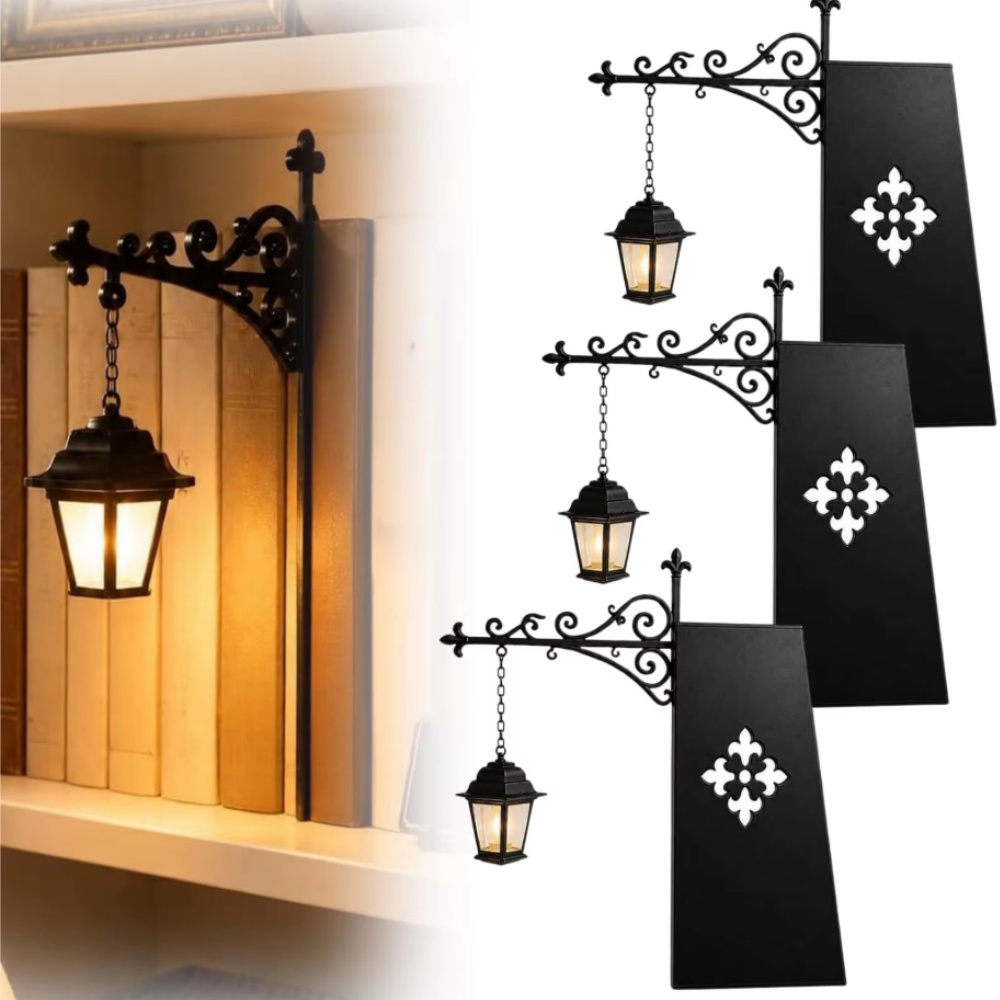 Bookshelf - Lanterna Decorativa para Estante de Livros,