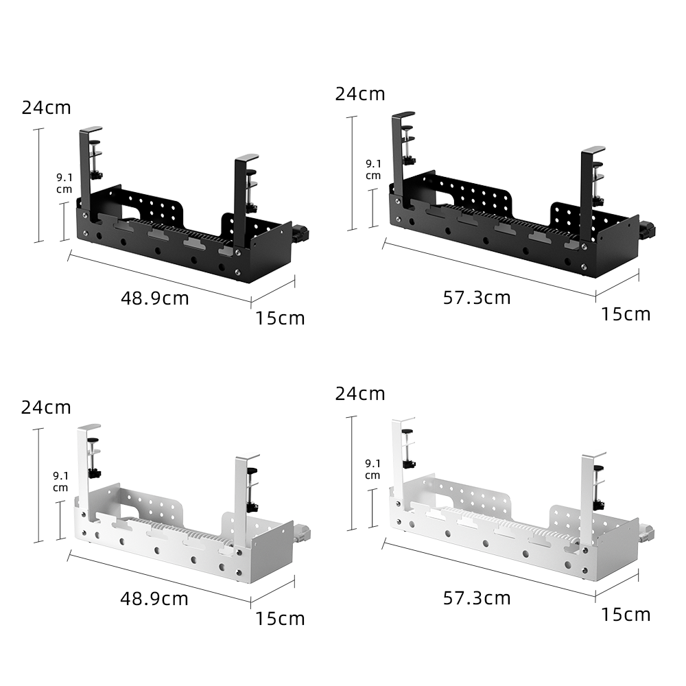 Desk Organizer - Organizador de Cabos Ajustável para Mesa,