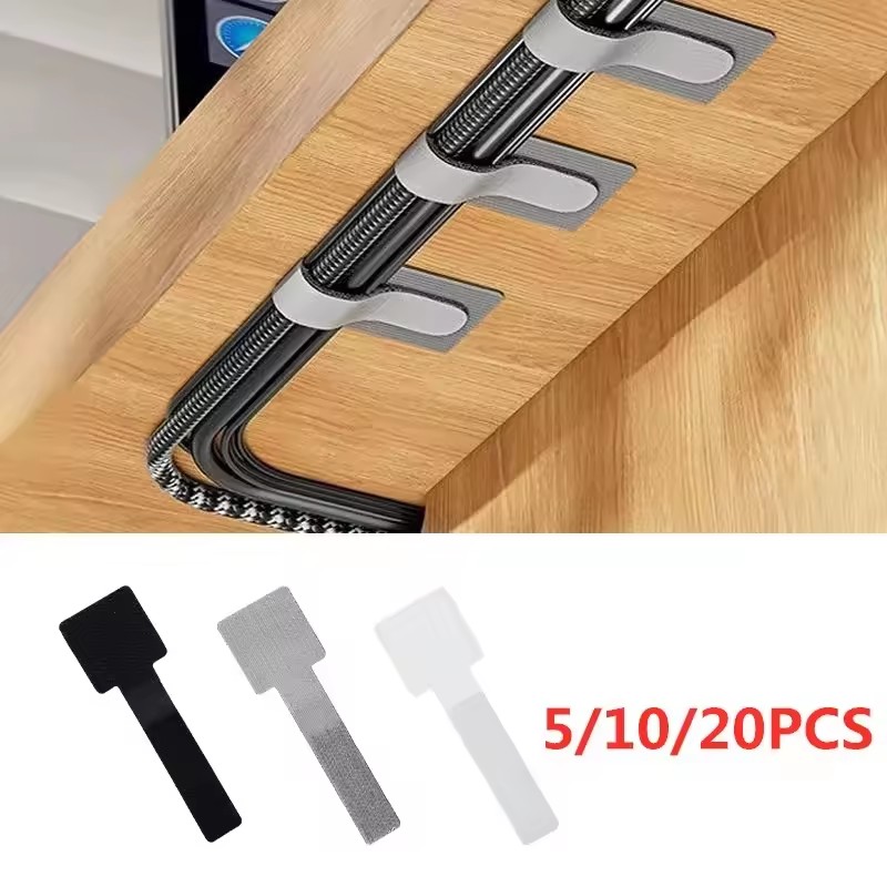 Desk Organizer - Novas Abraçadeiras de Cabo Reutilizáveis, Abraçadeiras