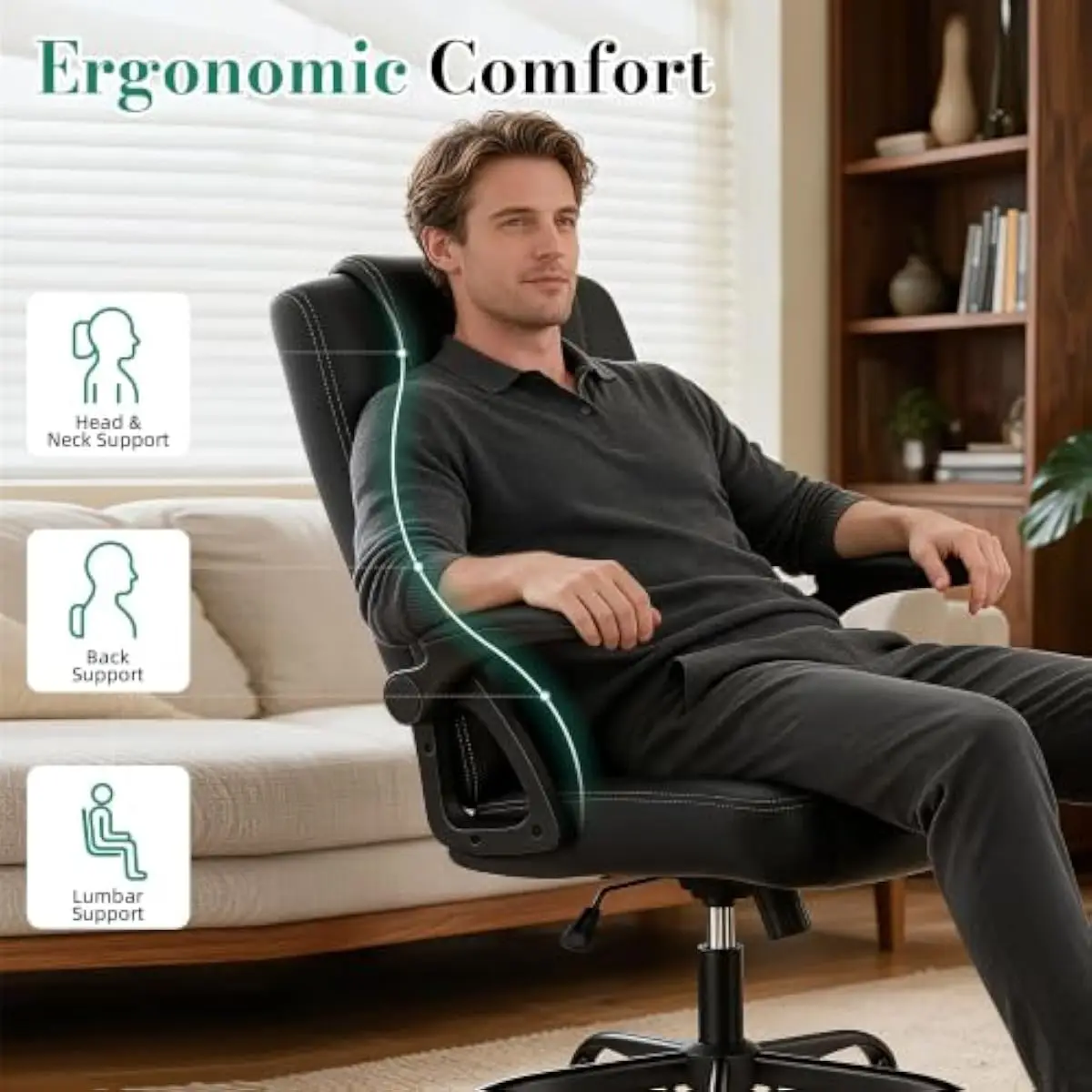 Cadeira de escritório ergonómi - Office Chair avaliação e preço