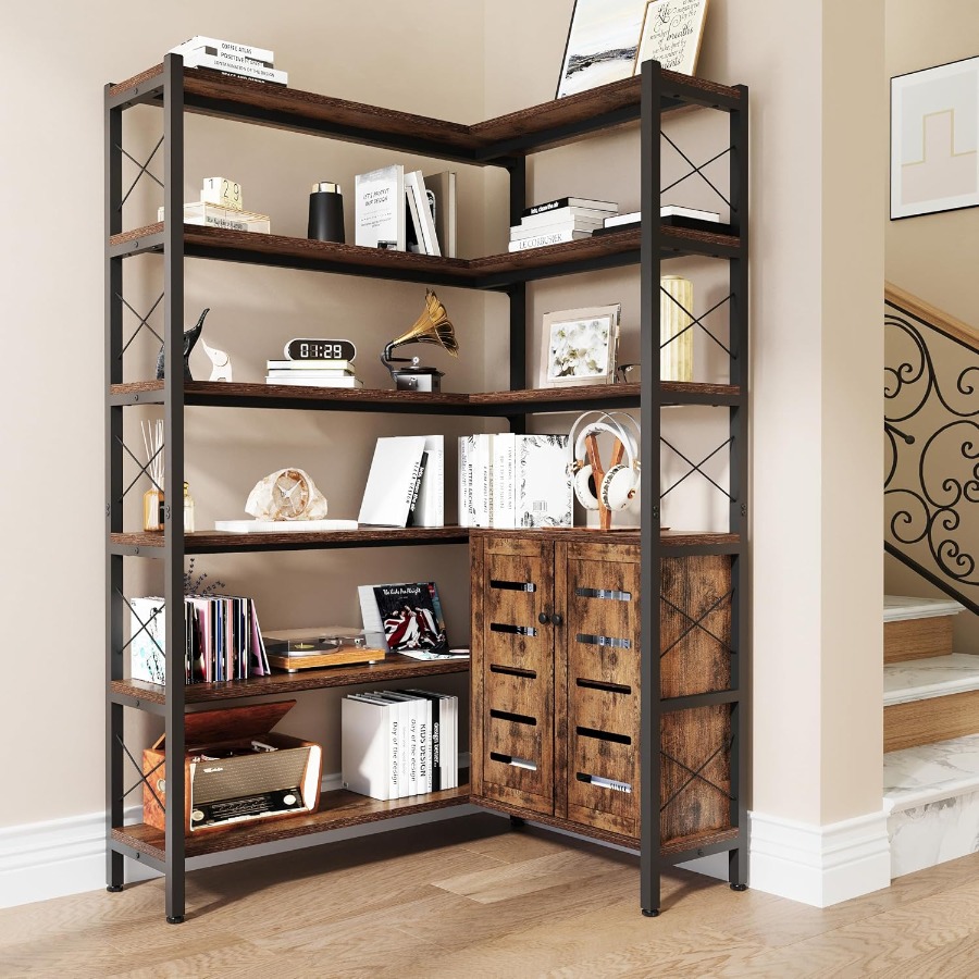 Estante de canto com 6 pratele - Bookshelf avaliação e preço