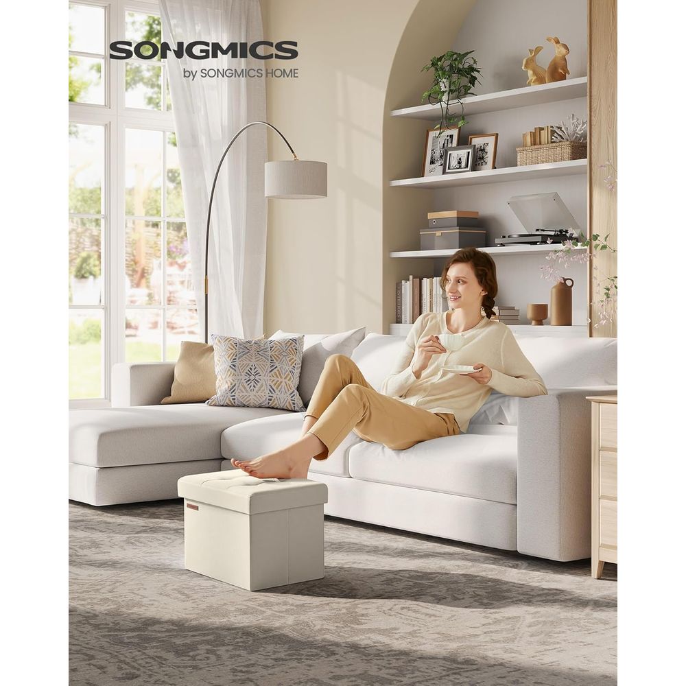 Puf de Armazenamento Compacto, - Office Stool avaliação e preço