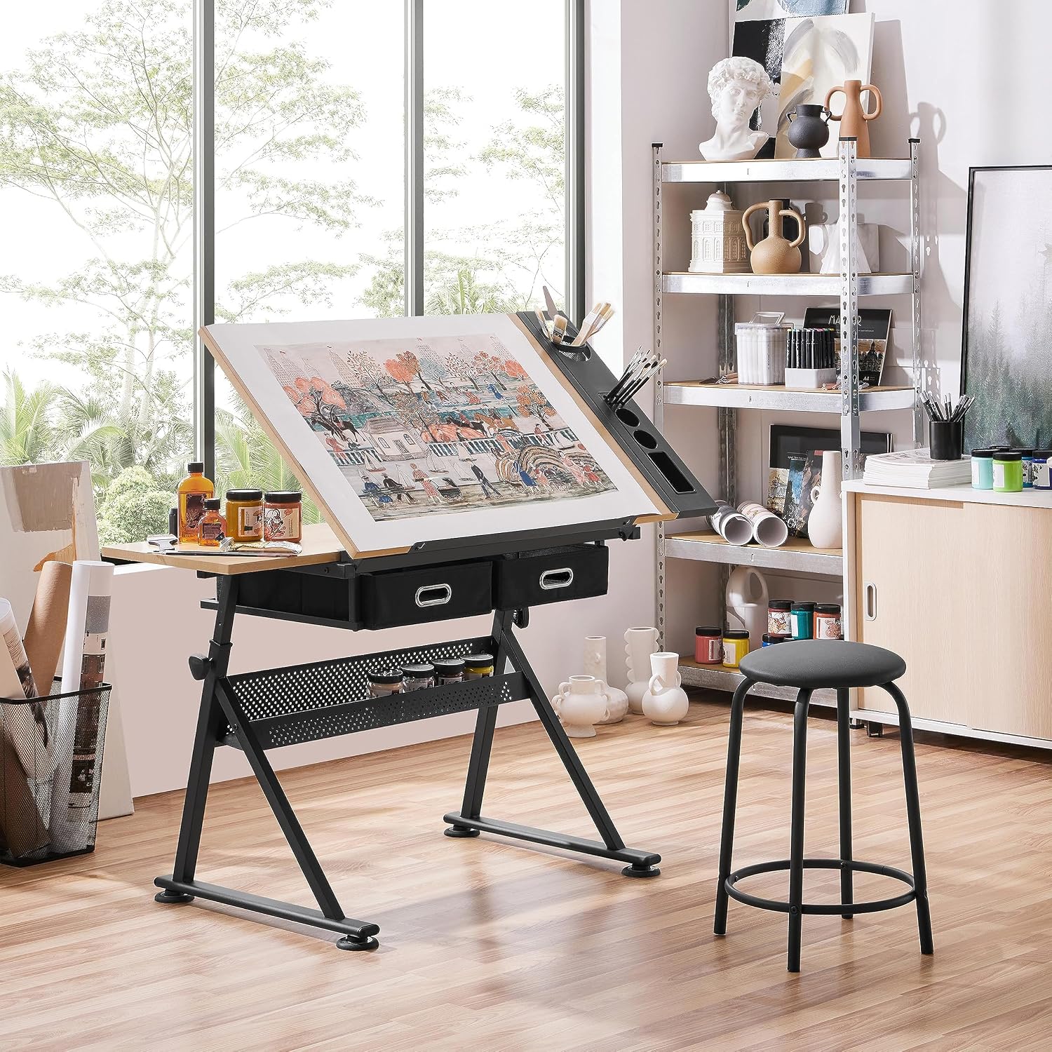 Mesa de Desenho Ajustável com  - Office Stool avaliação e preço