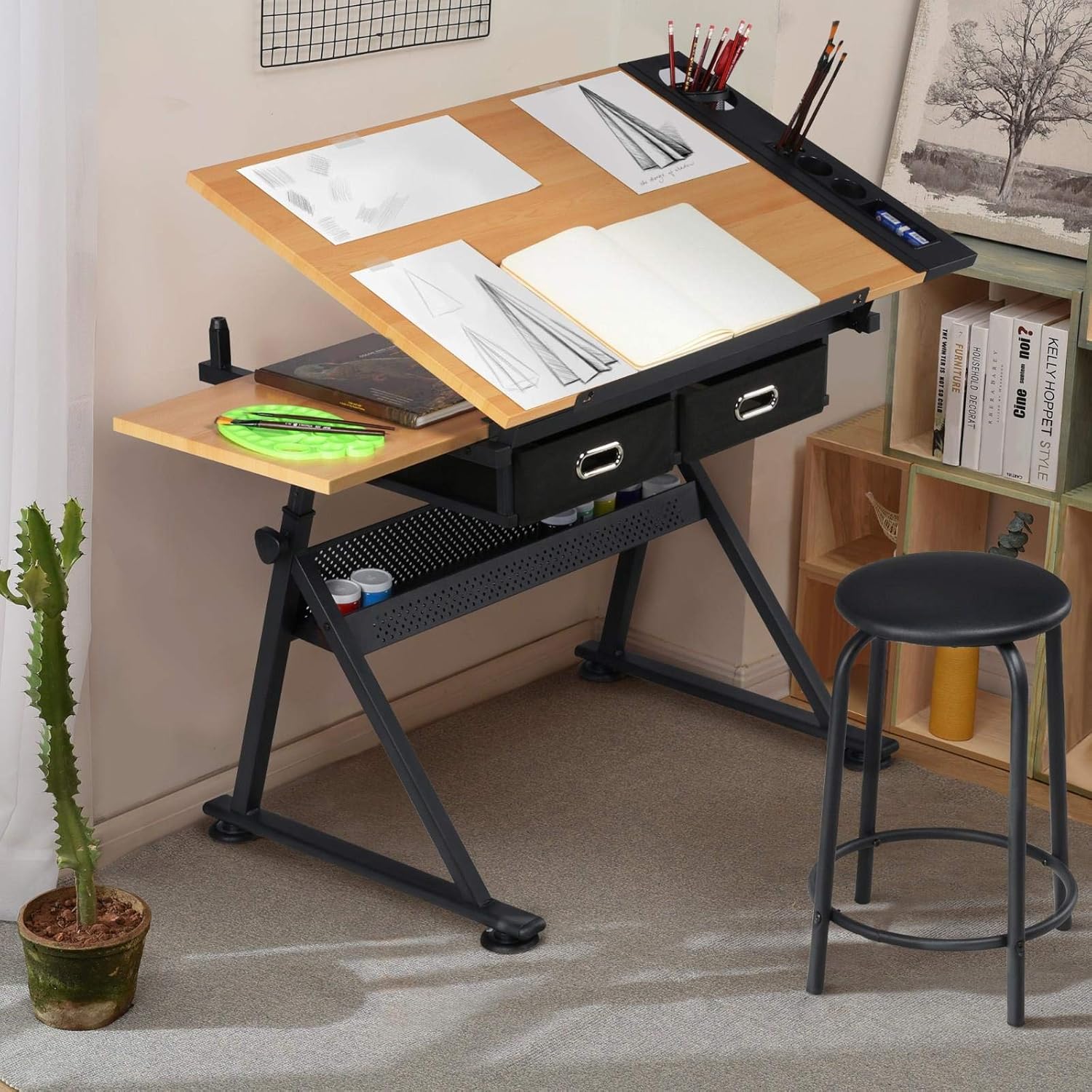 Mesa de Desenho Ajustável com  - Office Stool avaliação e preço