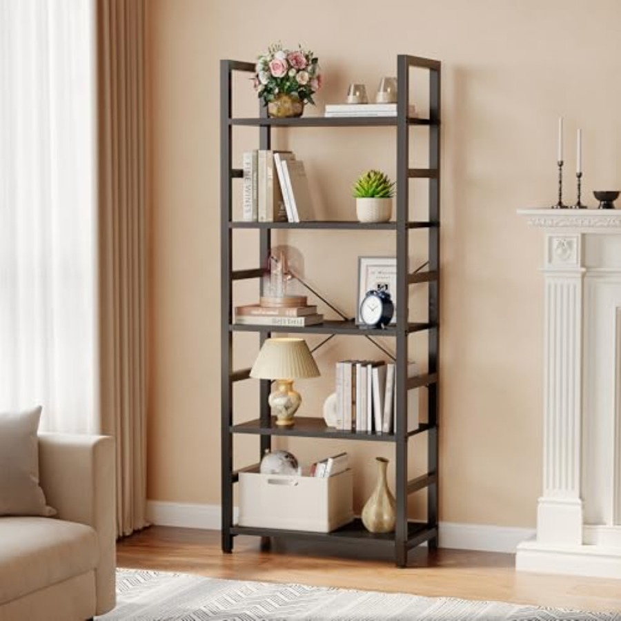 Estante de Livros de 5 Níveis, - Bookshelf avaliação e preço