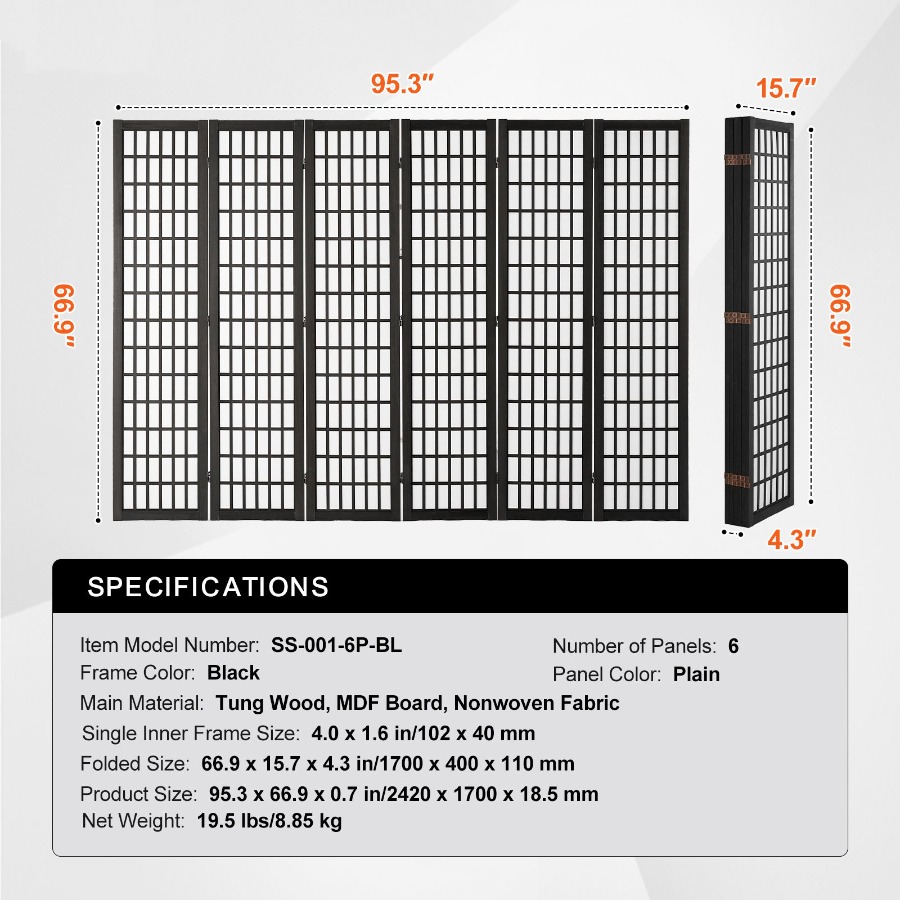 Divisória de Ambiente Japonesa - Partition Screen Divider avaliação e preço
