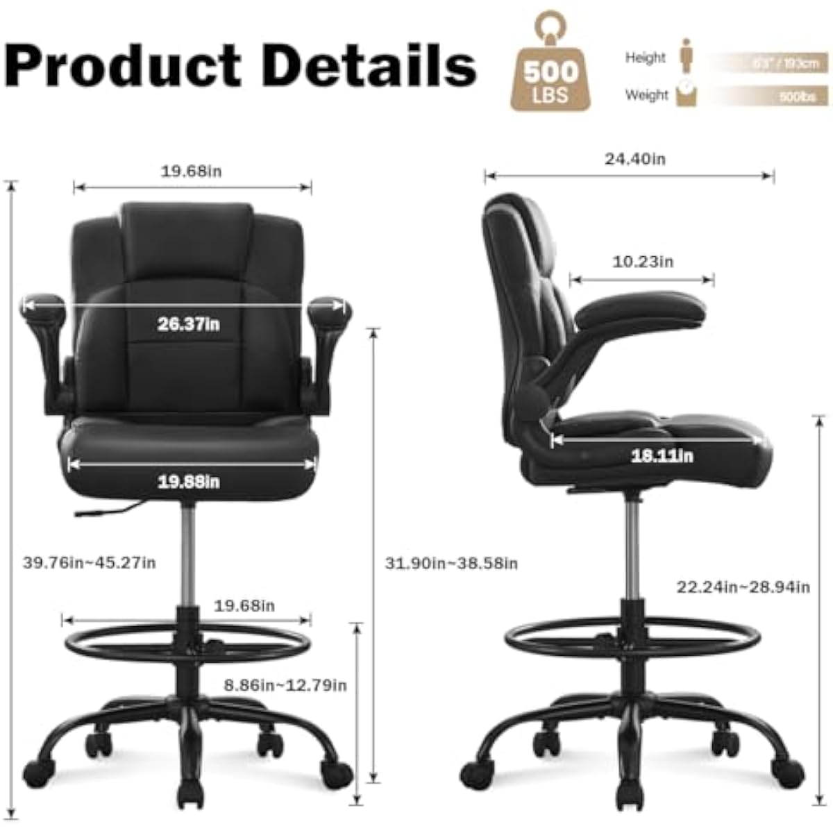 Banco alto ergonómico para mes - Standing Desk avaliação e preço
