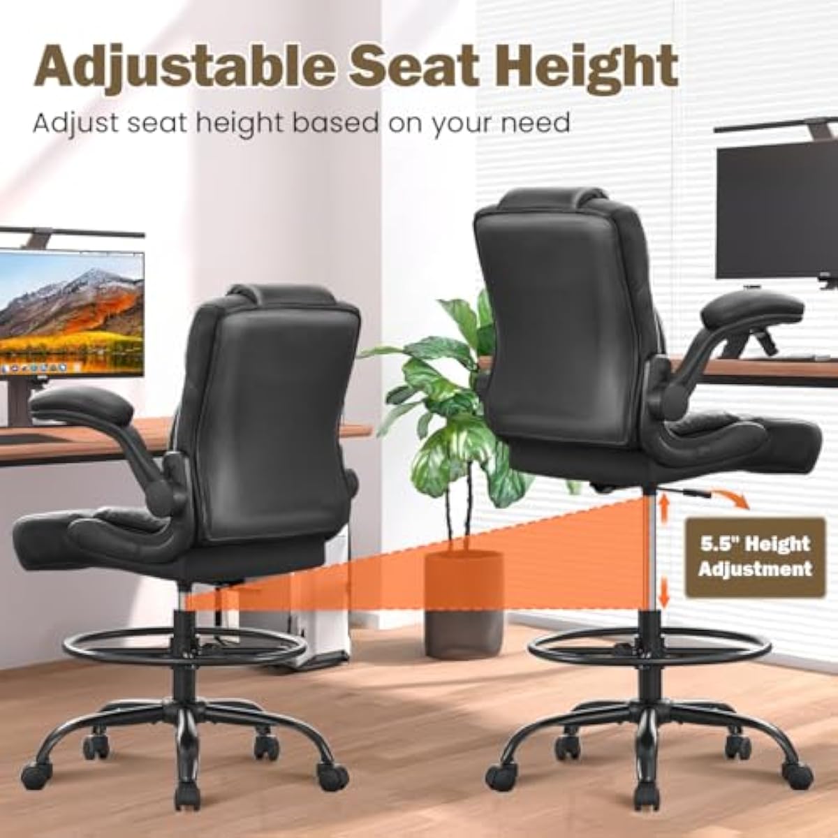 Banco alto ergonómico para mes - Standing Desk avaliação e preço