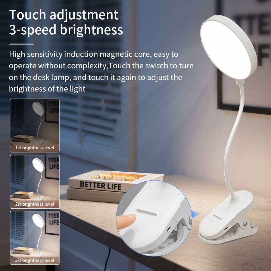 Luminária de Mesa LED com Clip - Desk Lamp avaliação e preço