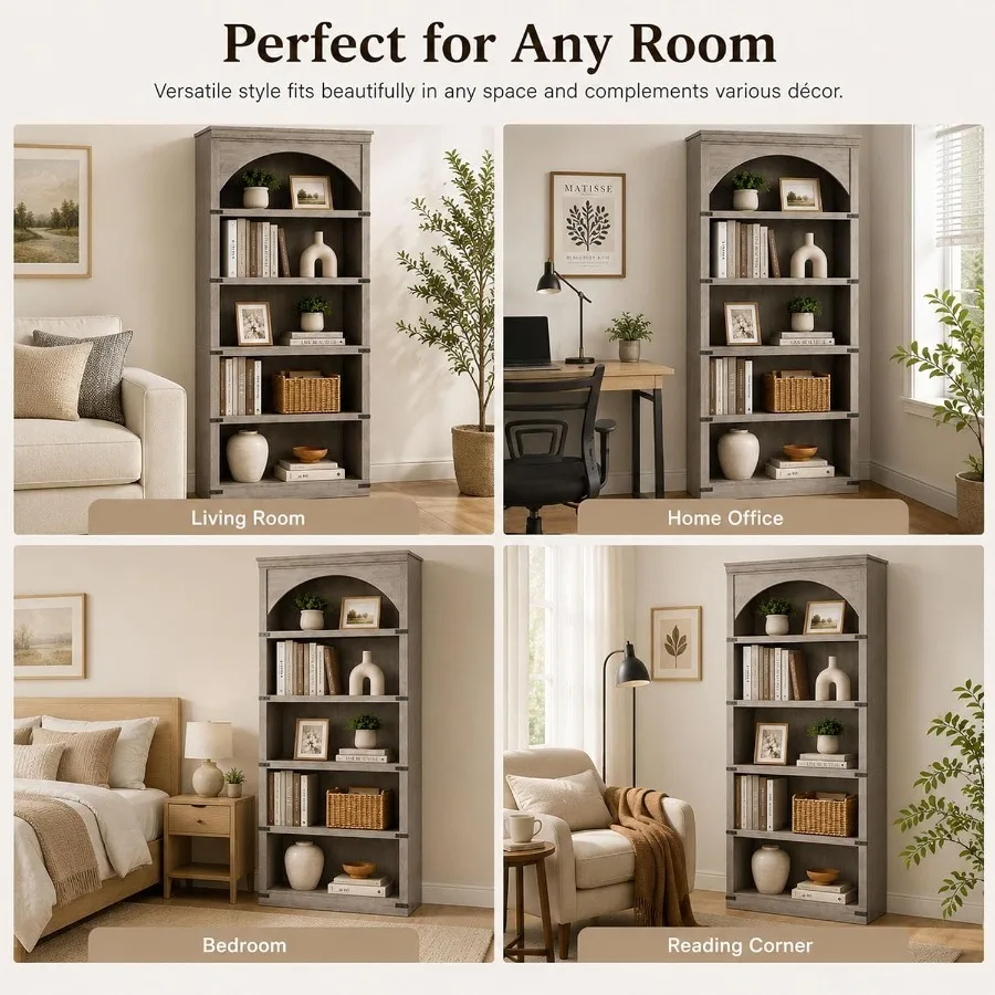 Estante de Livros Arqueada Est - Bookshelf avaliação e preço